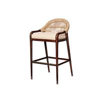 Low Back Bar Stool - Flax